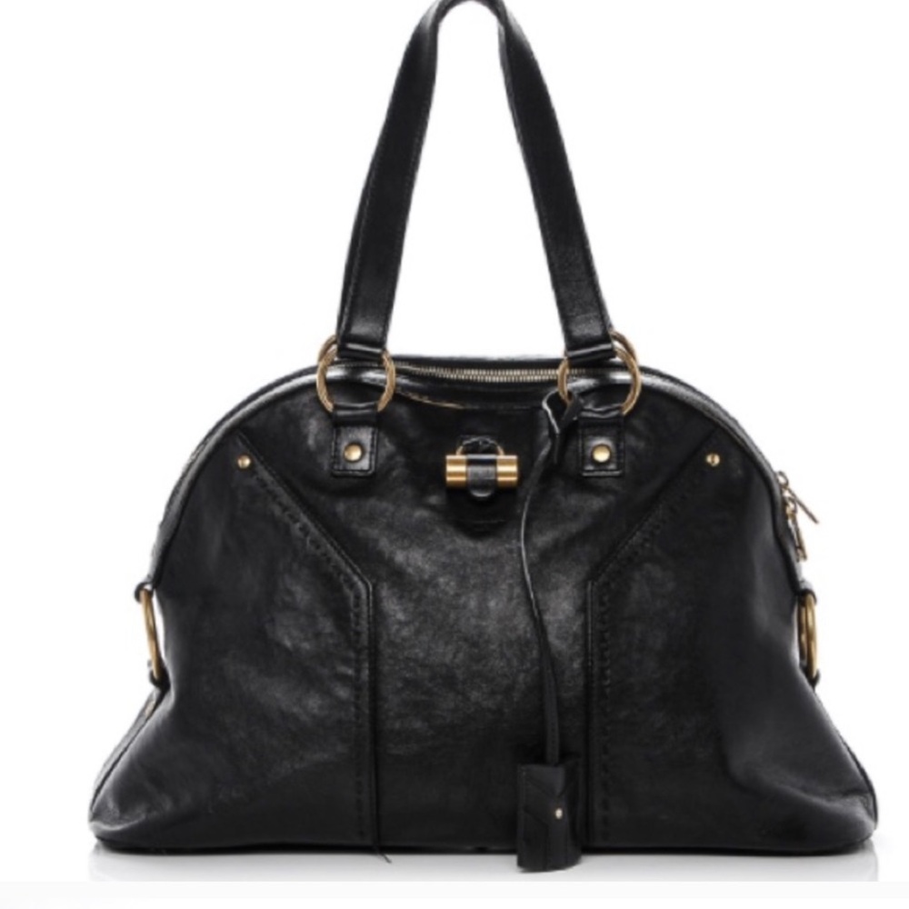 Authentic SAINT LAURENT Calfskin Oversized Muse